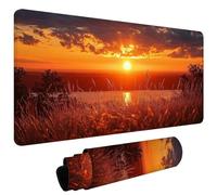 Large Mouse Pad for Desk 700x300x3mm Gaming Mouse Pad, Non-Slip Base Stitched Edges, Improved Precision Speed, ComputerDesk Protector Mat, Water-Resistant, Gaming Gifts Sunset Over The Lake L#L1756