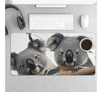 Large Mouse Pad, Funny Koalas Desk Pad Protector Waterproof Desk Mat for Keyboard and Mouse, Non-Slip Rubber Base, Desktop Mat, Gaming Mousepad, for Office Home 11.8" X 23.6"