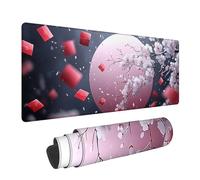 Large Mouse Pad Gaming, Cherry Blossoms XXL Desk Mousepad, Landscape Long Large Mousepad for Keyboard and Mouse with Non-Slip Rubber Base, Suitable for School, Office, Home, 62.9x31.5inchsLJ-2030
