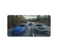 Large Mouse Pad Gaming Japanese Car JDM Car R34 Cool Sports Car Art Desk Mat Long Big Mousepad Extended Keyboard Computer Pad Office Desk Organizers and Accessories 30x60cm