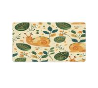 Large Mouse Pad Green Little Snail Desk Mat Gaming Mouse Pad with Stitched Edges for PC Laptop