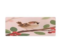 Large Mouse Pad Little Sparrow Desk Mat Gaming Mouse Pad with Stitched Edges for PC Laptop