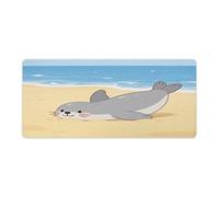 Large Mouse Pad Lively Little Seal Desk Mat Gaming Mouse Pad with Stitched Edges for PC Laptop