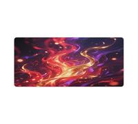 Large Mouse Pad Mysterious Flame Desk Mat Gaming Mouse Pad with Stitched Edges for PC Laptop