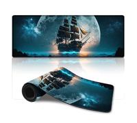 Large Mouse Pad Pirate Ship Long XL Mouse Pads (30x80cm) Table Mat for Computer, Laptop, Home Office Use