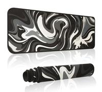 Large Mouse Pad,Topographic Contour Gaming Mouse Mat, Extended XL Mousepad with Non-Slip Rubber Base,Office Full Desk Mat with Stitched Edges,Long Keyboard Mouse Pad,31.5×11.8×0.12 inch,Abstract