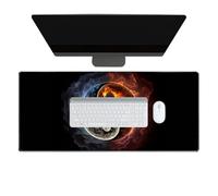 Large Mouse Pad - Wide Computer Mat with Non-Slip Base, Stylish Gaming and Office Accessories for Laptop, Study, Work and Entertainment