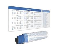 Large Mouse Pad XXL, 2026 Calendar with Holiday Mouse Pad, Big Mouse Mat with Stitched Edges Mousepad for Gaming Keyboard Computer Laptop Office, 31.5 X 12 Inch