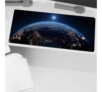 Large Mouse Pad XXL Earth Space 700x300x3mm Gaming Mouse Mat with Anti-Slip Rubber Base Keyboard Pad Stitched Edges Desk Pad Gaming Mousepad XL