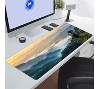 Large Mouse Pads 31.5x11.8x0.08 inch Misty Mountains Gaming Mouse Mat Big Non-Slip Desk Mat Improved Accuracy Suitable for Various Scenarios Such as Work, Play and Study