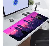 Large Mouse Pads 39.4x19.7x0.08 inch Anime City Gaming Mouse Mat Big Non-Slip Desk Mat Improved Accuracy Suitable for Various Scenarios Such as Work, Play and Study