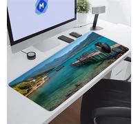 Large Mouse Pads 39.4x19.7x0.12 inch Rivers Bridges Gaming Mouse Mat Big Non-Slip Desk Mat Improved Accuracy Suitable for Various Scenarios Such as Work, Play and Study