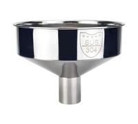 Large Mouth Funnel, 8-Inch Wide Stainless Steel Funnel for Kitchen Use, Seamless Design for Liquids & Dry Goods, Tabletop Figurines