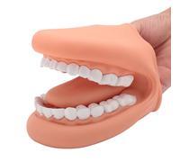 Large Mouth Hand Puppet, 28 Teeth Silicone Mouth Puppet Model with Tongue, Mouth Finger Puppet for Speech, Children, Kids Teaching