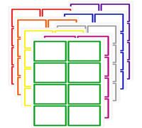 Large Moving Labels for Boxes 10x7.5 cm - 256 Pcs 8 Colors Sticky Labels Moving Stickers, Removable Packaging Labels with Large Writable Notes Areas for Moving Boxes, Packing, Storage & Organization