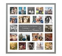 Large Multi Aperture Picture Photo Collage Frame, Colours and Designs (In Memorium, Pale Grey)