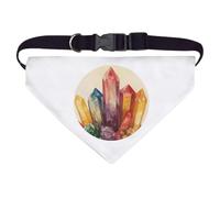 Large 'Multi Colored Crystals' Dog/Cat/Pet Bandana (PD00064298)