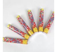 Large Multi Coloured New Years Festivals Party Confetti Cannons Poppers Shooter Birthday Decoration Compressed Air 30cm & 50cm. (30cm Confetti Cannon, 6 Cannons)