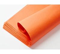 Large Multi Coloured Tissue Paper for Wrapping Gifts 50X75CM Acid Free Gift Tissue Paper Sheets for Packaging Coloured Tissue Paper Crafting for Kids 20 Assorted Colours Pack of 100 HTUK (Orange)