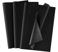 Large Multi Coloured Tissue Paper for Wrapping Gifts 50X75CM Acid Free Gift Tissue Paper Sheets for Packaging Coloured Tissue Paper Crafting for Kids 20 Assorted Colours Pack of 100 HTUK (Black)