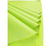 Large Multi Coloured Tissue Paper for Wrapping Gifts 50X75CM Acid Free Gift Tissue Paper Sheets for Packaging Coloured Tissue Paper Crafting for Kids 20 Assorted Colours Pack of 100 HTUK (Lime Green)