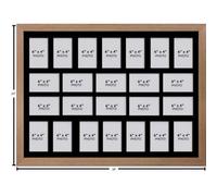 Large Multi Photo Frame: 24-Opening Collage, 6X4, Uk Made - Oak Frame
