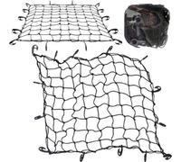Large Multi Purpose Cargo Net - For Car, Van, Truck, Trailer | 12 Hooks, Bungee Cord Atv Racks Nets Tie Down Cords Suitable For Vehicles, Loading Durable