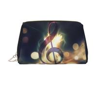 Large Music Notebook Printed Cosmetic Bag Portable Cosmetic Storage Bag Suitable for Travel and Business Trips