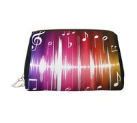 Large Music Notes Printed Cosmetic Bag Portable Cosmetic Storage Bag Suitable for Travel and Business Trips