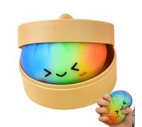 Large Mystery Dumpling Squishy Stress Ball, Giant Dumpling S-quishy, Rainbow Dumplings Fidget Buns Bao, for Party Favors Easter Basket Stuffers Classroom Home Office