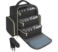 Large Nail Polish Organizer Bag 32x20x29cm Four Removable Pouches | Adjustable shoulder strap and handles Multiple pockets for tools and accessories Spacious bag stores up to 40 bottles
