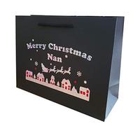 Large Nan Christmas Holographic Gift Bags Wrap