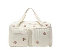 Large Nappy Bag with Cartoon Bear Design and Nappy Compartment, Spacious Nappy Bag, for Daily Use at Home, Work, Commuting, Shopping, Hospital and B