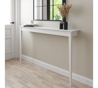 Large & Narrow White Wall Mounted Console Table - 150cm - Ava
