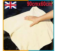 Large Natural Chamois Leather Car Drying Cloth 90X60Cm - Streak-Free Finish