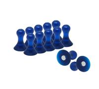 Large Navy Blue Skittle Magnets For Fridge, Whiteboard, Noticeboard, Filing Cabinet (Pack Of 6)