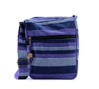 Large Nepal Sling Bag With Adjustable Strap - Deep Sea Blues