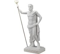 Large Neptune Poseidon of Melos Ancient Greek Roman God Sculpture Statue Copy