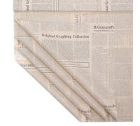 Large Newspaper Tissue Paper for Gift Wrapping Retro Kraft Magazine with Black Printed Bouquet Tissue Paper 27.5x19.7 Inch Mother's Day, Birthday Gifts Packaging Craft Paper 28pcs (2 Kraft Black)