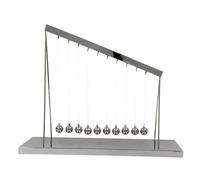 Large Newtons Cradle Pendulum Orbital Newton Cradle Balance Pendulum With 10 Metal Balls Science Physics Desk Ornaments for Stress Relief Office & Living Room Ornament