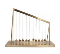 Large Newtons Cradle Pendulum Orbital Newton Cradle Balance Pendulum With 10 Metal Balls Science Physics Desk Ornaments for Stress Relief Office & Living Room Ornament