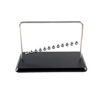 Large Newtons Cradle with 12 Balls, 14.5" Newtons Cradle Balance Balls, Science Physics Desk Toys, Offices Home Desk Decoration, Calm Down Fidgets(Black Wooden Base)
