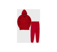 (Large) Nike Air Jordan Fleece Logo Tracksuit Set Red