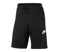 (Large) Nike Mens Fleece AV15 Sport Shorts Gym Sweat Black