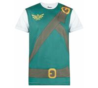 (Large) Nintendo Short Sleeved T-Shirt (Mens Green)