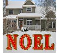 Large Noel Letters Santa Snowman Elf Christmas Classic Yard Sign for Home Decor and Lawn Decoration With Stakes, Happy Holidays Merry Christmas, XMAS Holiday Sign