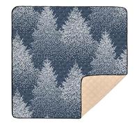 Large Non-Slip Baby Play Mat Indoor Outdoor Lightweight Step Mat for Baby Toddler 50x50cm Fir in Winter