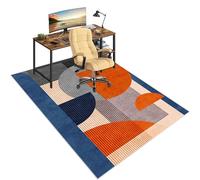 Large Non-Slip Office Chair Mat Carpet & Hard Floor Protector Rubber Gaming Mat 120x150 cm Ideal for Home & Office Desks Prevents Wear & Tear FANDIAO