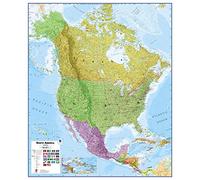 Large North America Wall Map Political (Laminated)