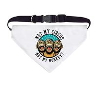 Large 'Not My Circus Not My Monkeys' Dog/Cat/Pet Bandana (PD00065034)